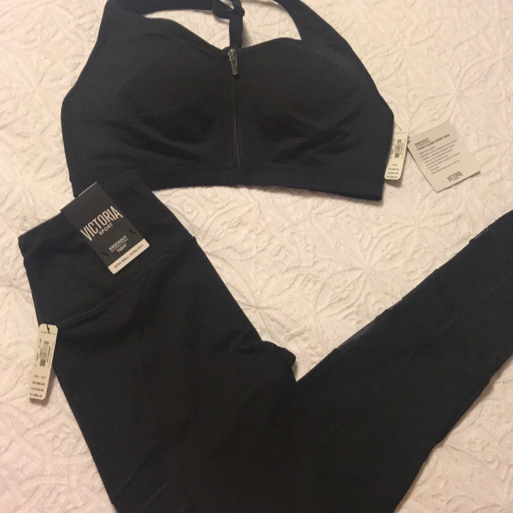 New with tags Victoria sport legging and sport bra